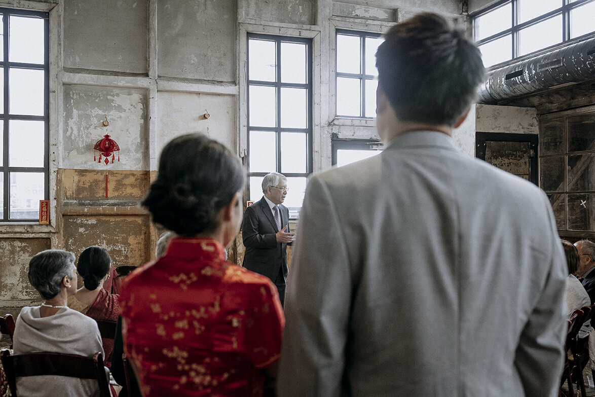 Mira Park Photography NY based wedding photographer Wedding tea ceremony at Greenpoint Loft in Brooklyn NY