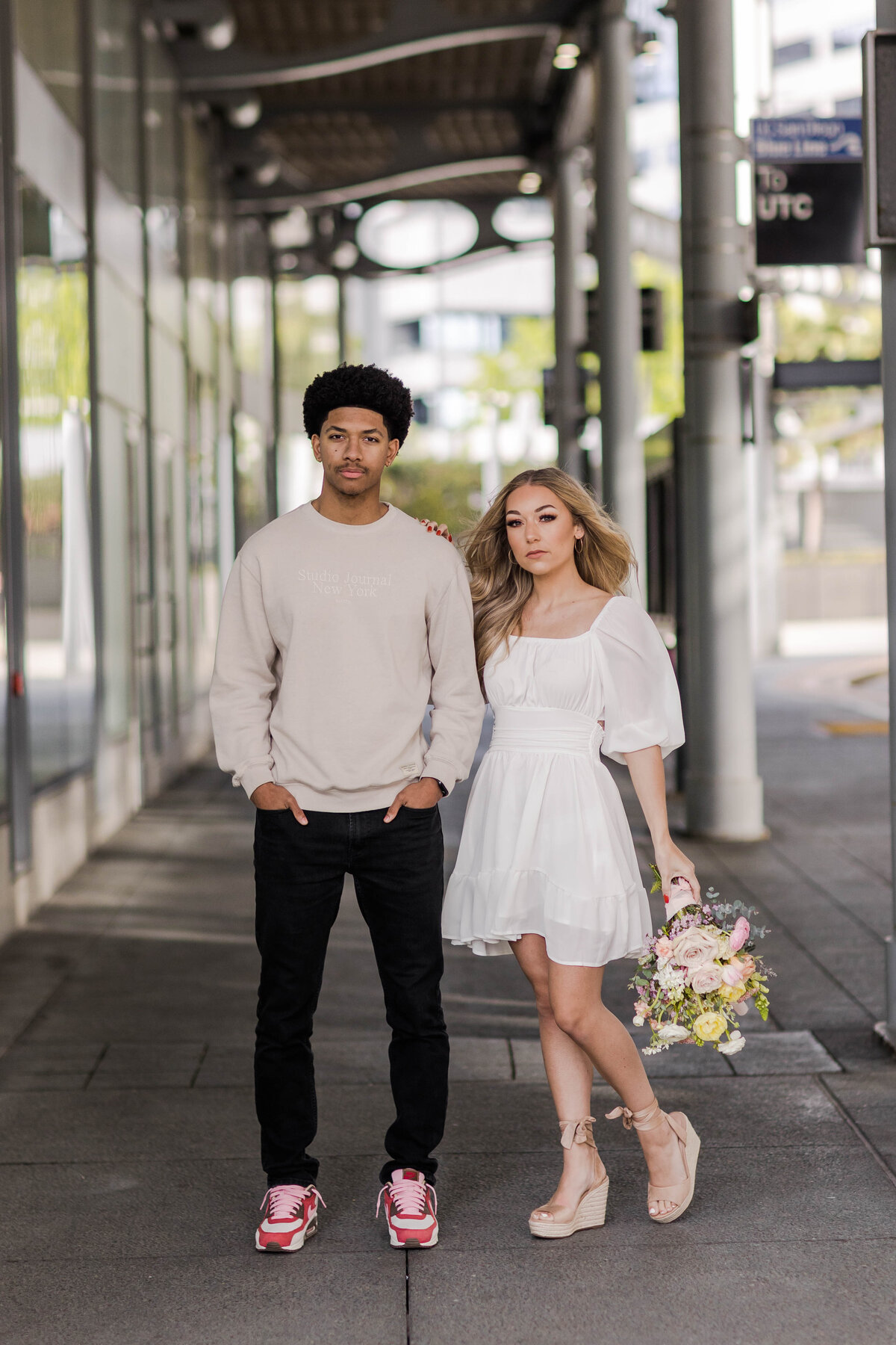 engagement-photography-downtown-san-diego-with-bouquet