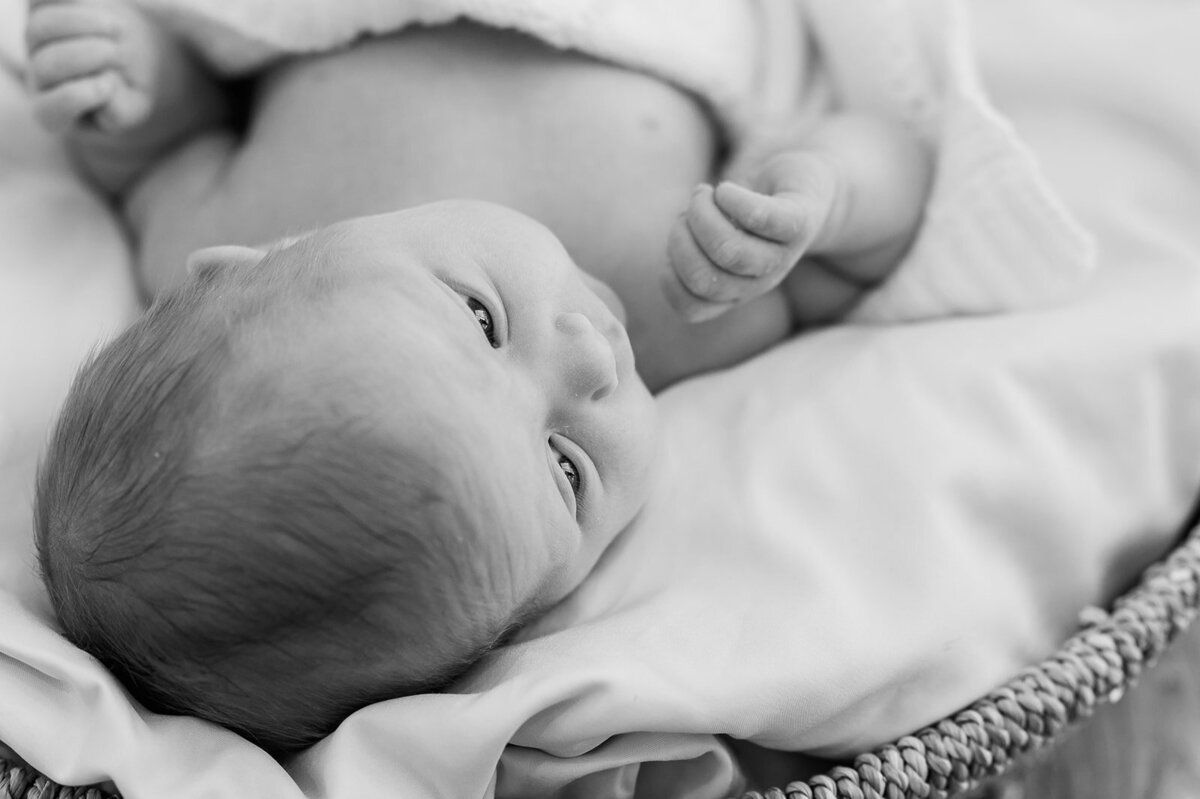 newborn black and white photo from york pa photographer