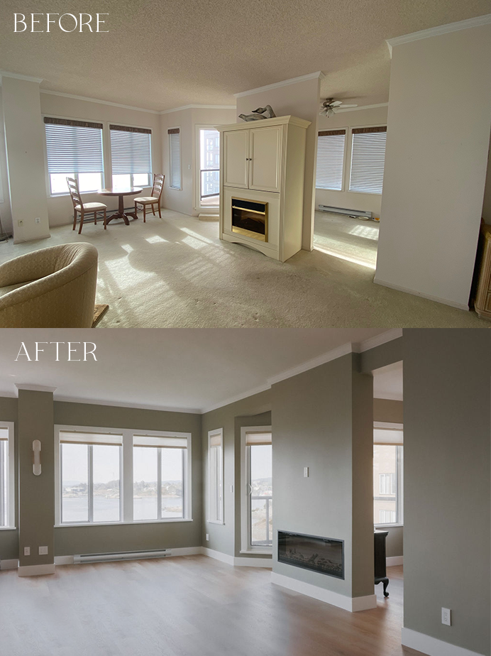Living - Before & After