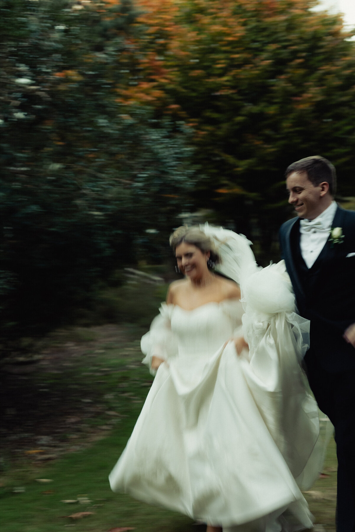 A north Georgia couple races to their honeymoon.