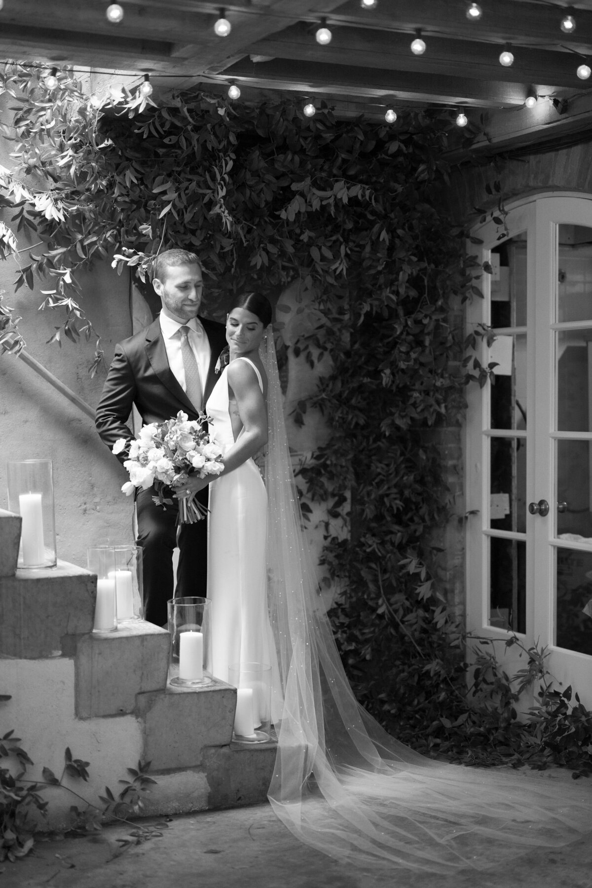 Bride & Groom Portrait by Lisa Blanche Photography