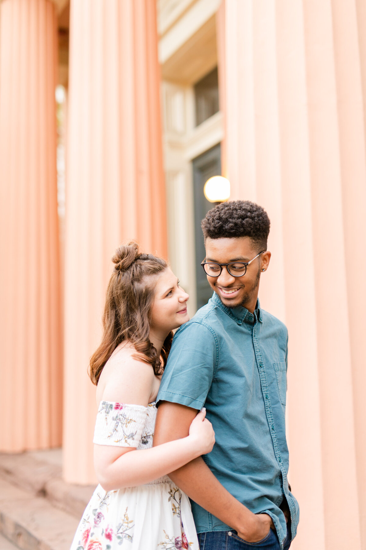 Sweet Springtime Old Town Alexandria Engagement Session Bailey & Jared Megan Kelsey Photography-18