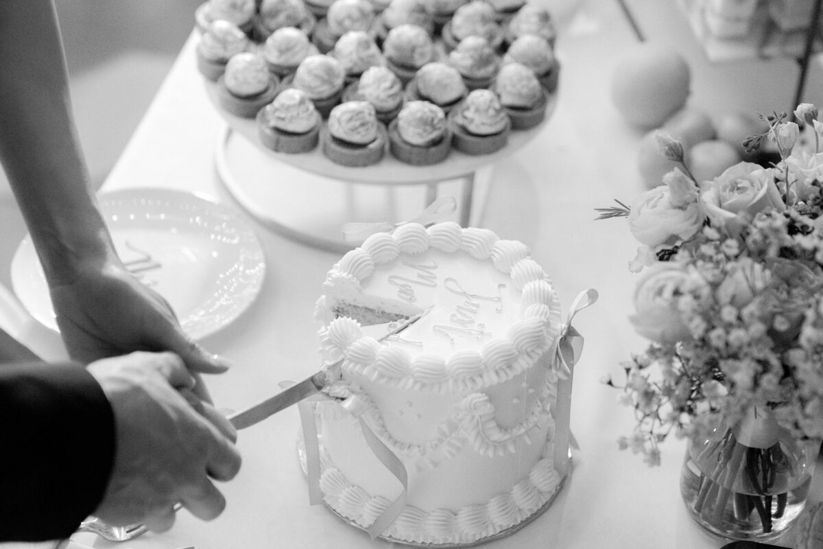 Phoenix wedding photography scene at The Paseo outdoor space