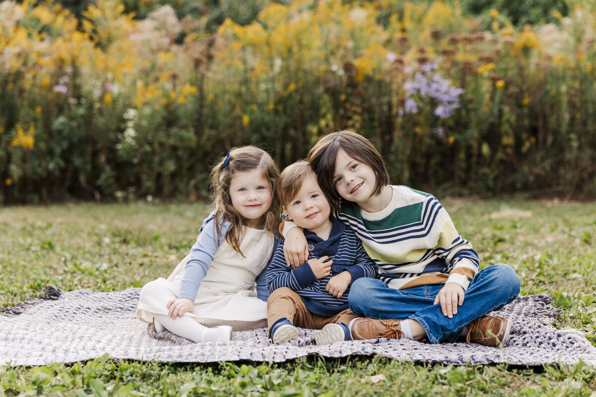 Authentic Hudson Valley family photos in Beacon with playful prompts and candid moments