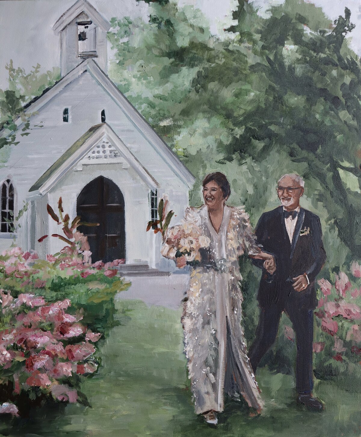 Doctor's house live wedding painter