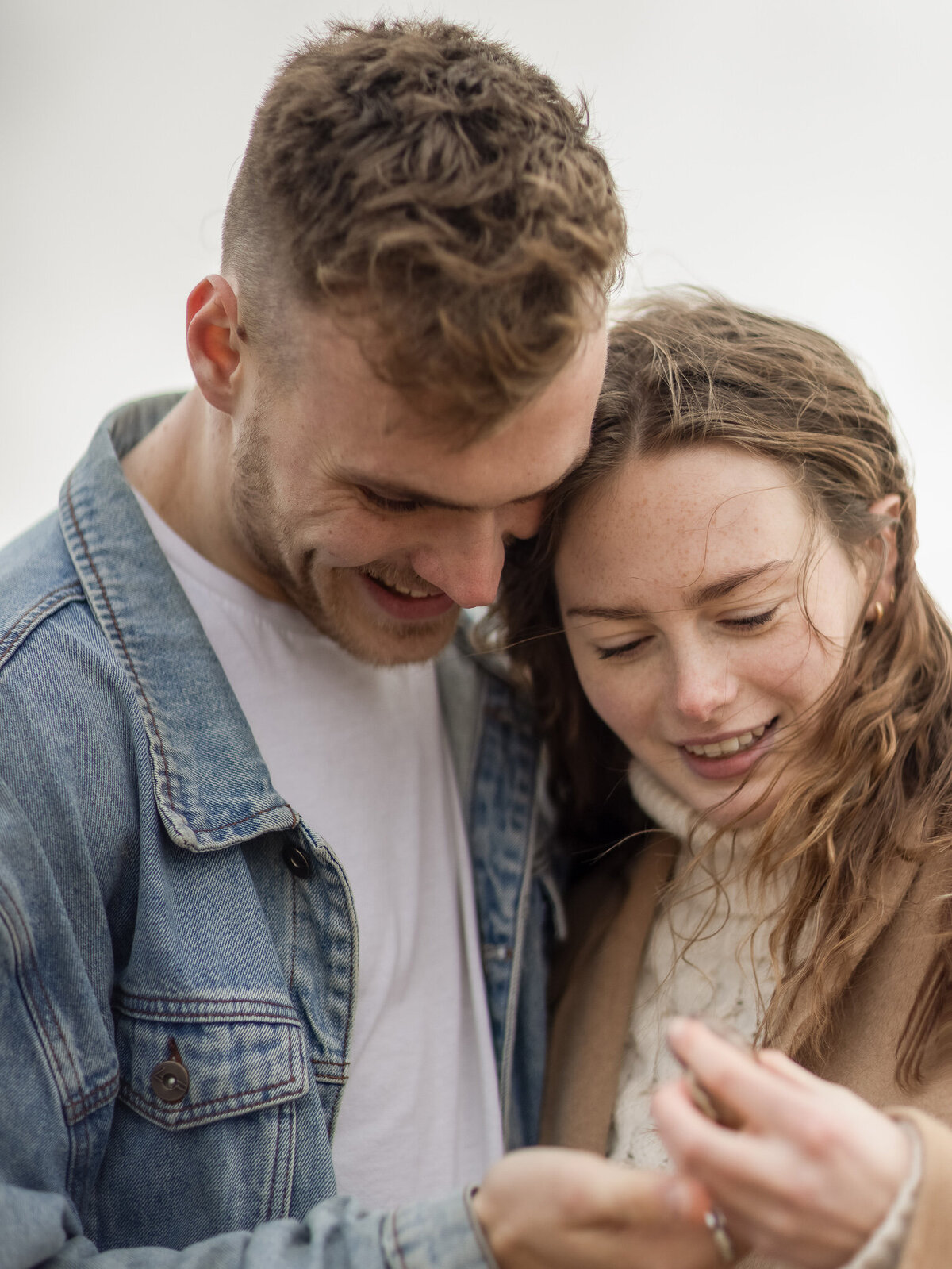 Kayla Stoate Photography Couple Beach Smiling Editorial Fashion Love Story East Sussex _92A9993-Edit