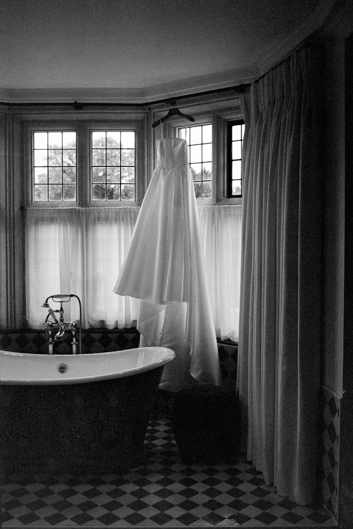 Made With Love wedding dress at Kin House captured on 35mm film
