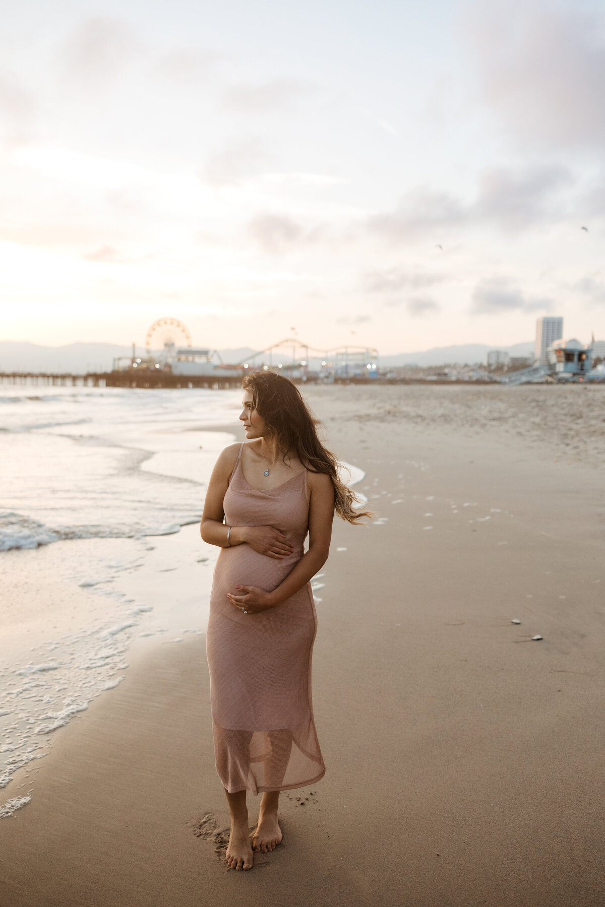 Santa Monica Beach Maternity Photography 82
