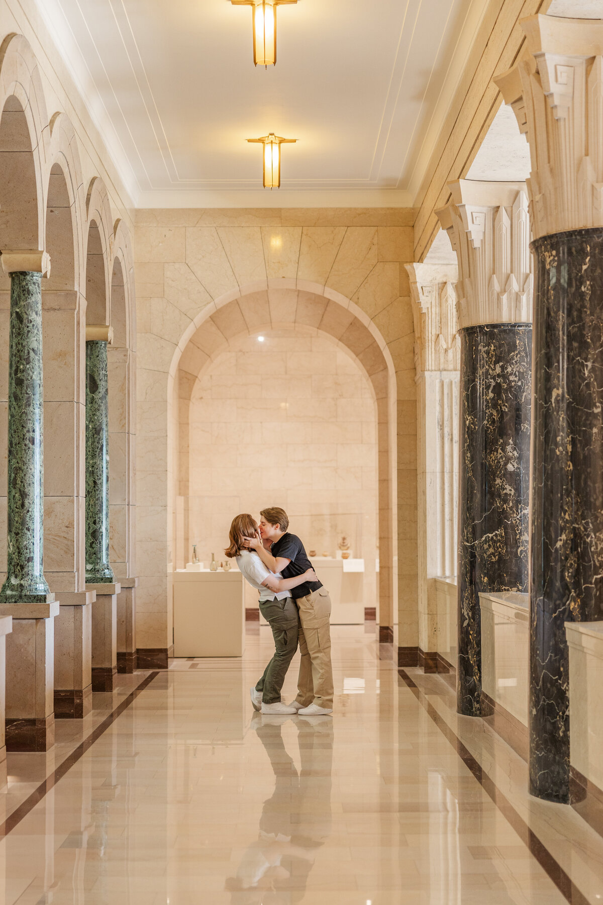 Claire Katan Creative engagement potography for LGBTQIA+ and queer engagment photos in Omaha, NE.