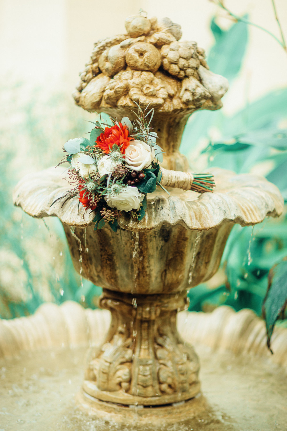 Wedding Venue Fountain Photography