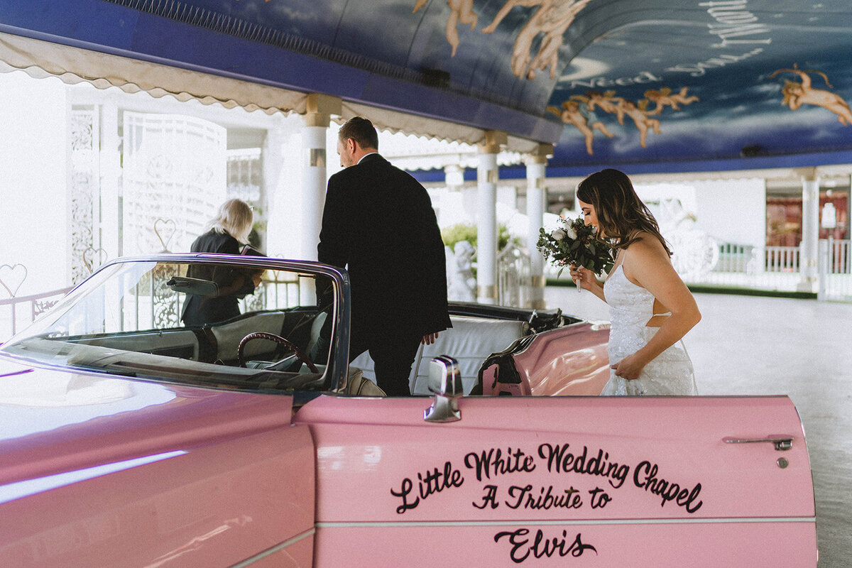 A Little White Chapel Wedding Downtown Las Vegas Elopement Photography Packages Pink Cadilliac-0103