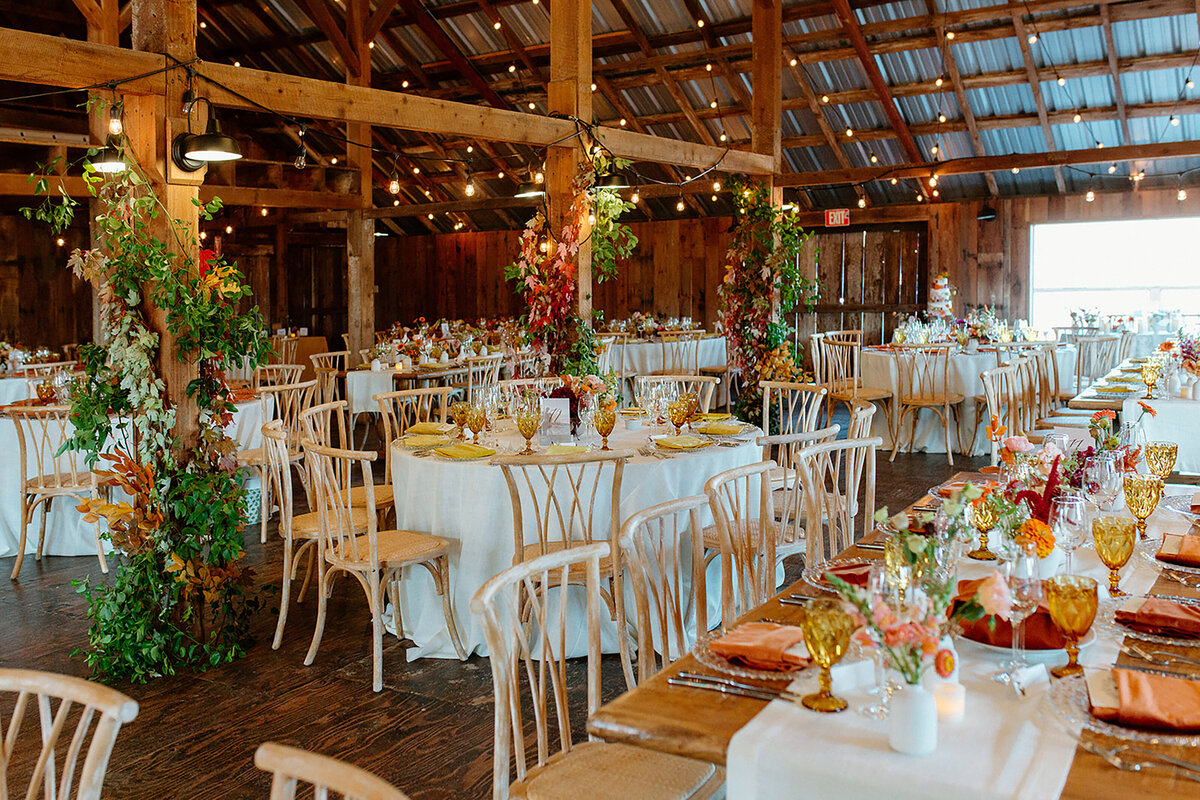 Fall Foliage in beautiful Barn