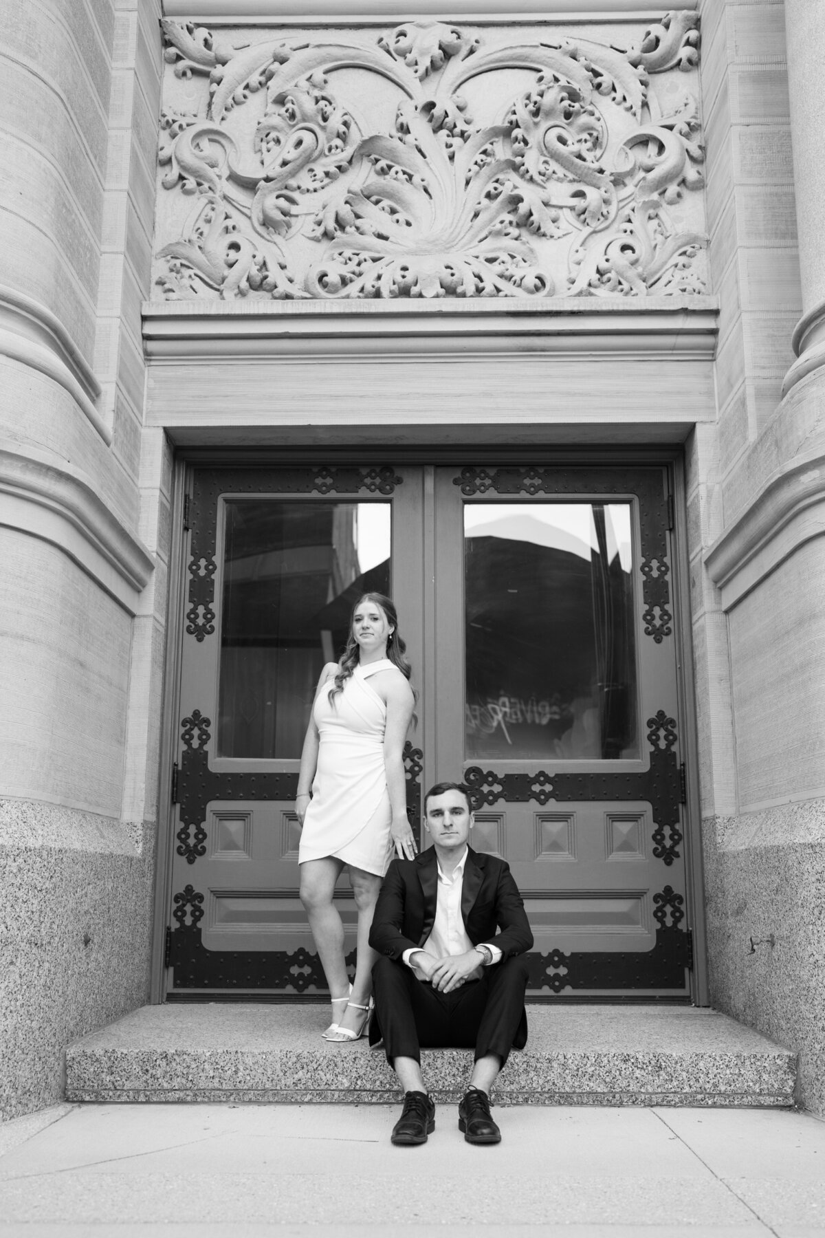 Downtown Milwaukee Elegant Engagement Session-6