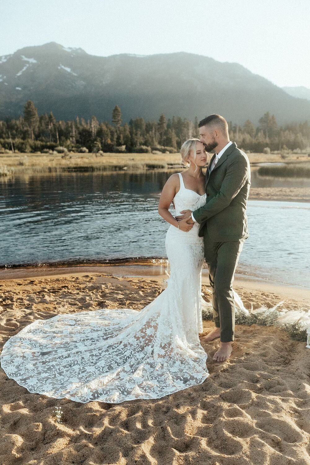 Haley + Taylor South Lake Tahoe Backyard Beach Elopement30