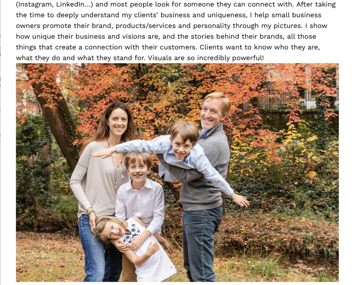 Article on Laure Glorieux Atlanta GA Personal Brand and family photographer