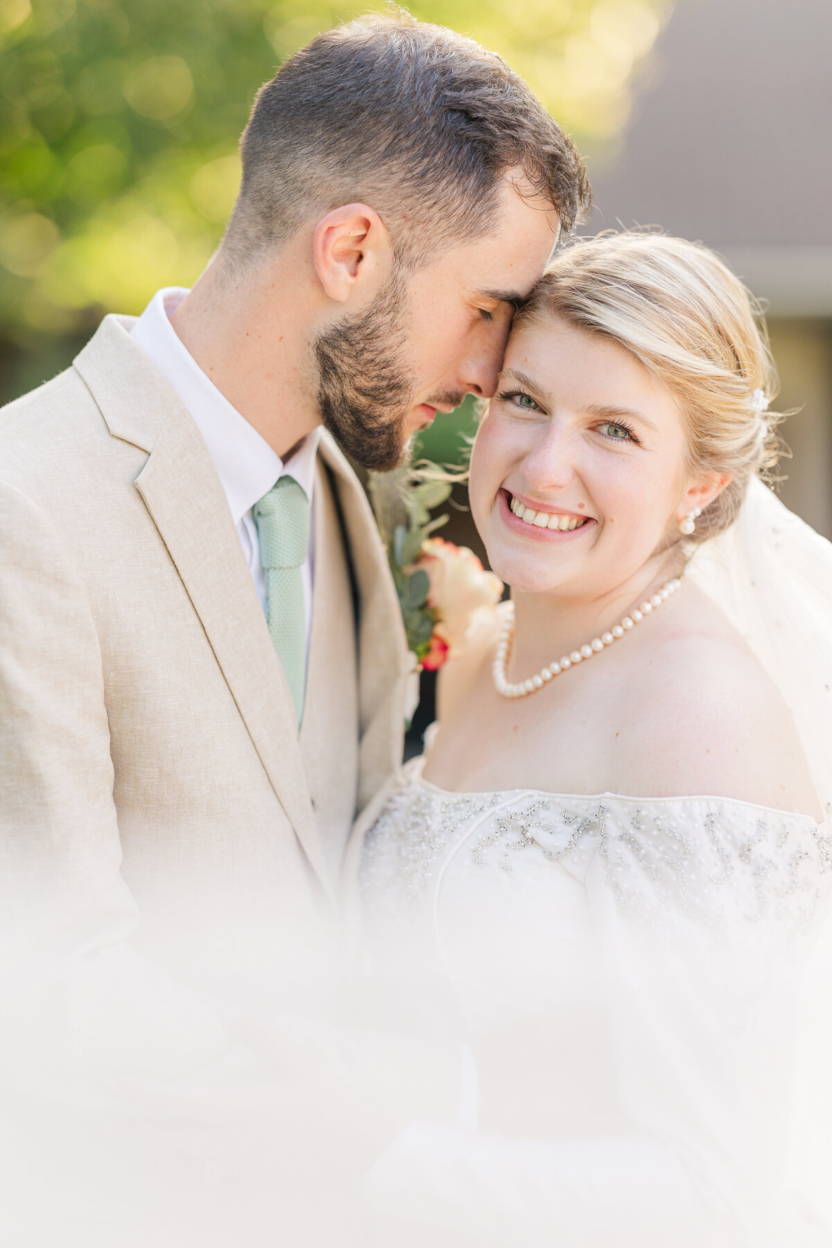 Cleveland Wedding Photographer sunset portraits bride and groom