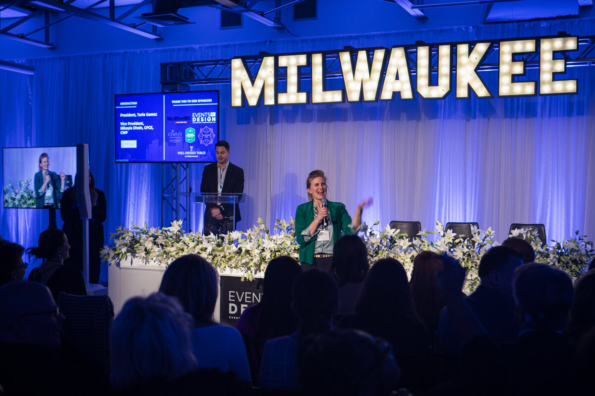 corporate event stage floral design NACE milwaukee events by design-9