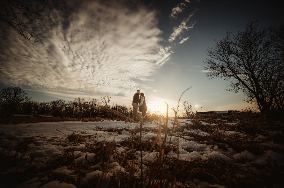 Winter engagement session