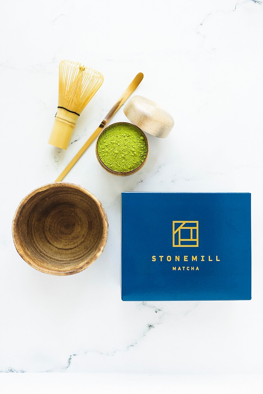 Cyntia Apps captures the delicate details of a matcha latte at Stonemill Matcha
