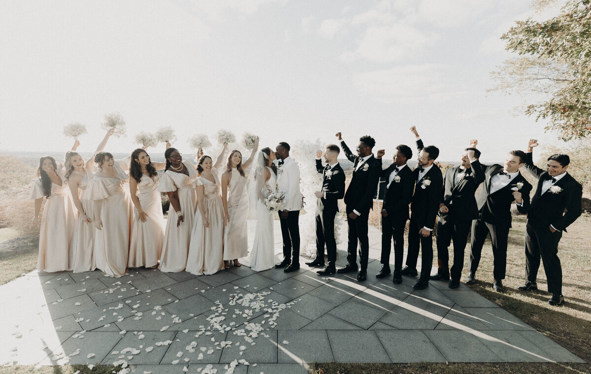wedding party photography woodcliff weddings new york