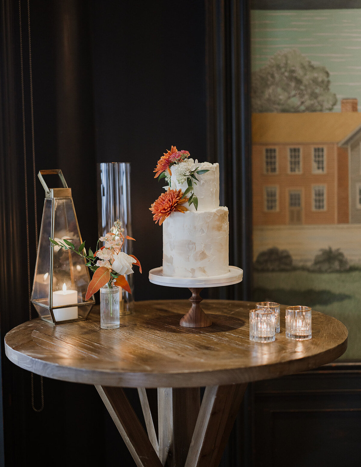 Inns of Aurora Verve Event Co. Finger Lakes Wedding Wedding Cake The Kruks Photography-896