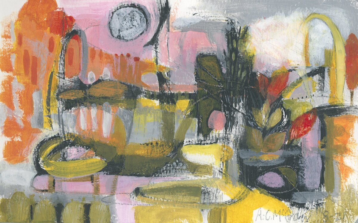 Driftwilde beguiling art eclectic decor water-based media original artwork by  Anne-Cressey ("A.-C.") McGraw1