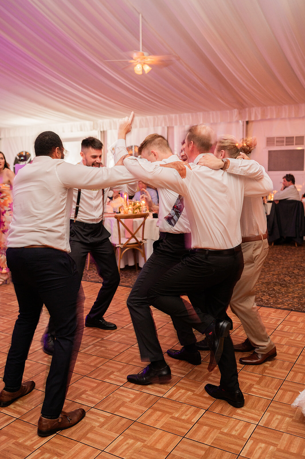 reception fun at grandview wedding
