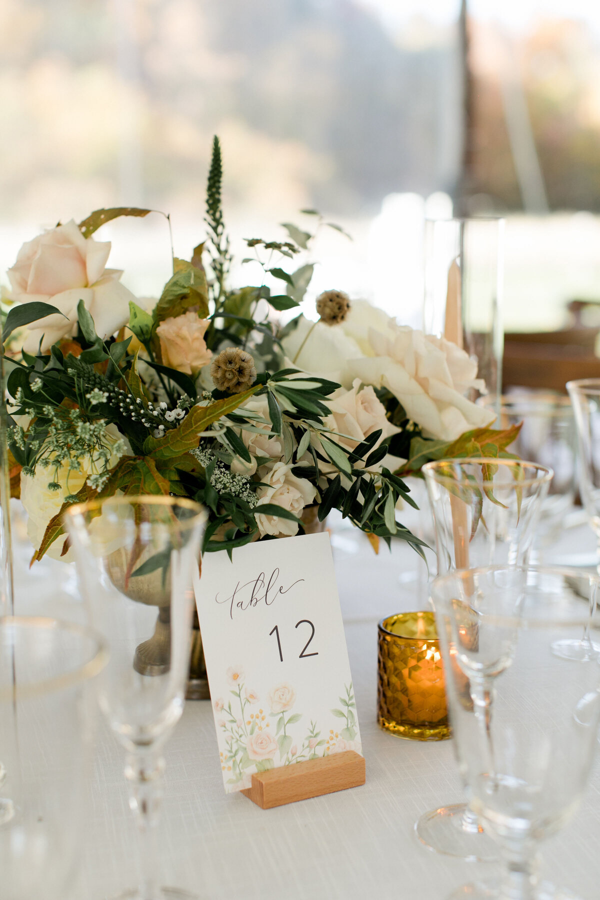 wedding-table-number-floral-fall