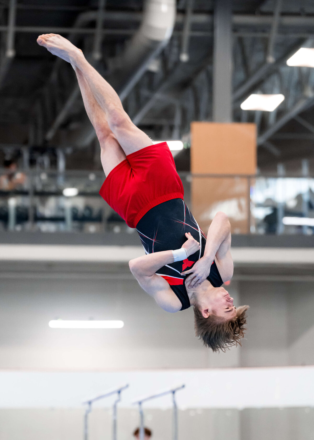 Photo by Luke O'Geil taken at the 2023 inaugural Grizzly Classic men's artistic gymnastics competitionA1_03093