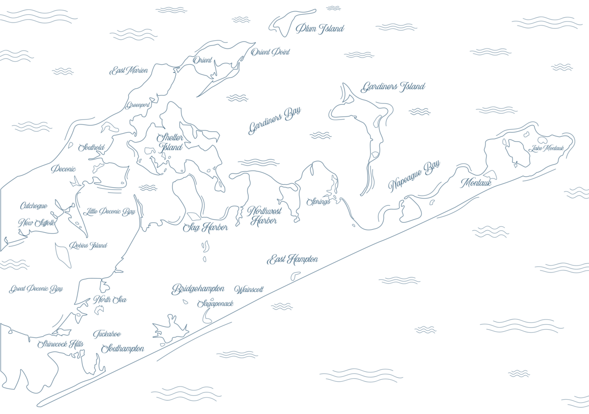 Custom monogram pattern design for Harbor View Yacht Charter in New York