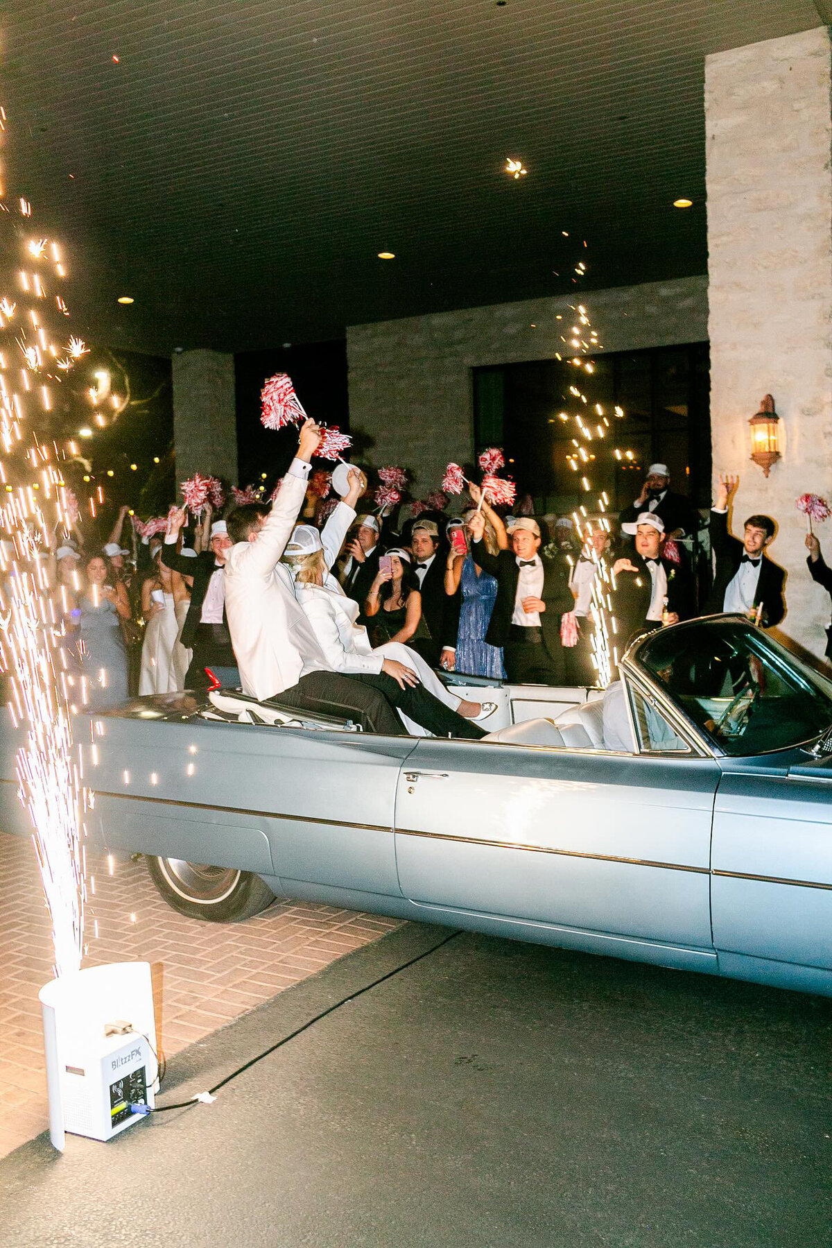 Austin-Country-Club-Wedding-Exit-Sparks