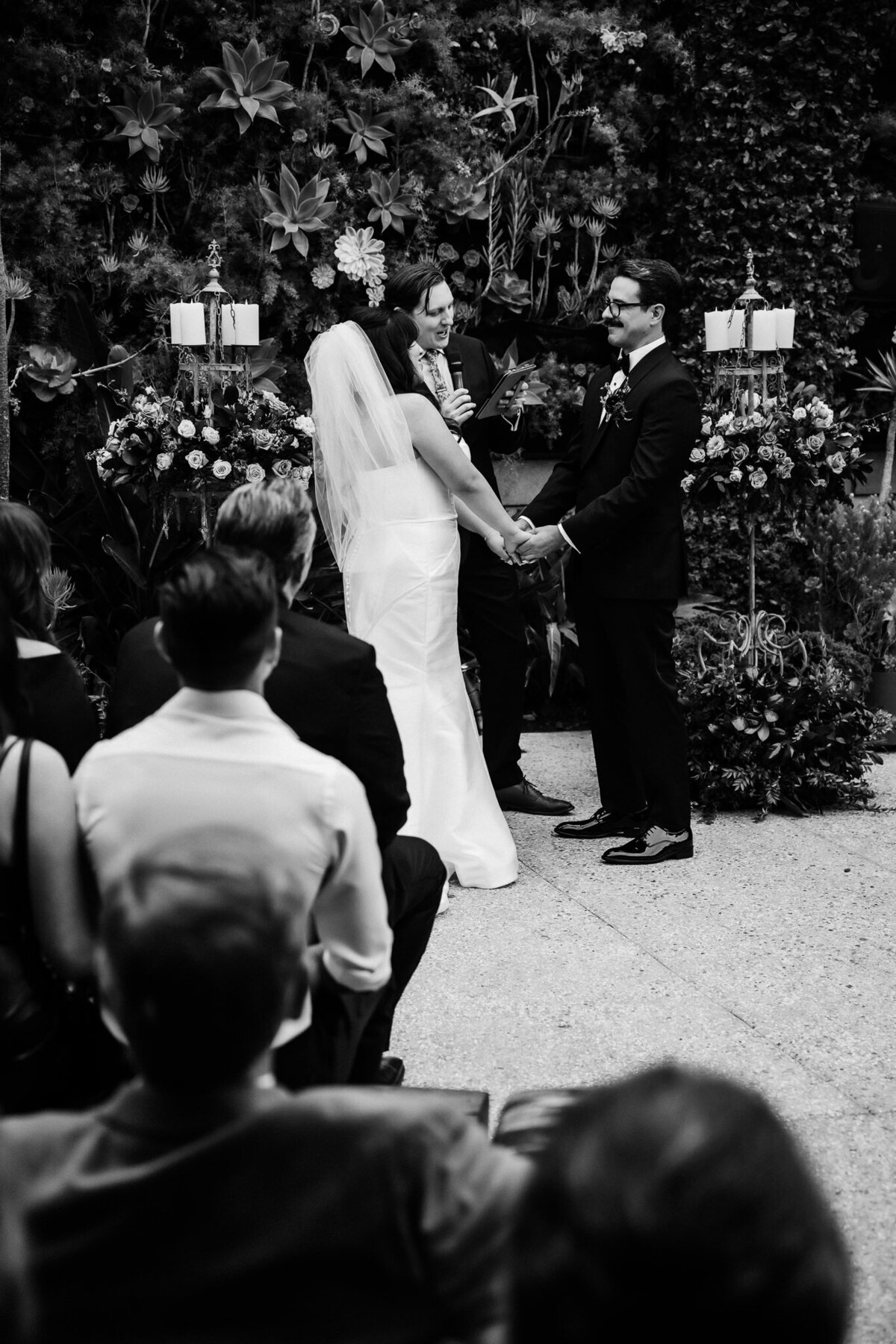 Archer Inspired Photography - Christina and Jake Wedding - Smog Shoppe Los Angeles - Ceremony-111