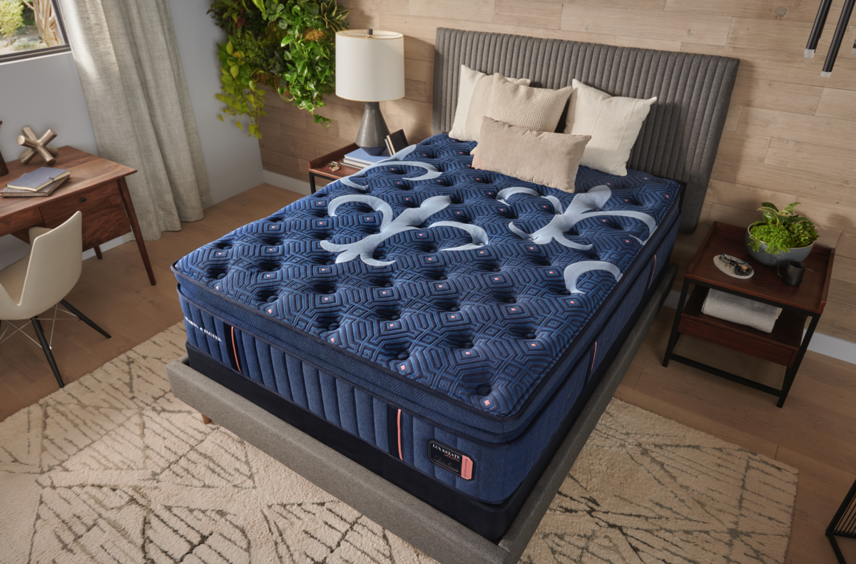 Treat yourself to the luxury of a Stearns and Foster mattress for a blissful night's sleep.