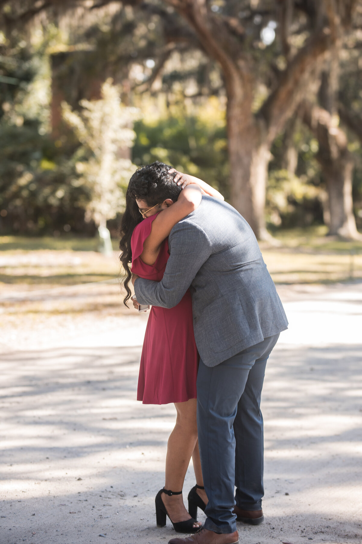 Proposal at Wormsloe Historic Site Savannah - Best Places to Propose in Savannah GA | Best Proposal Photographer Savannah