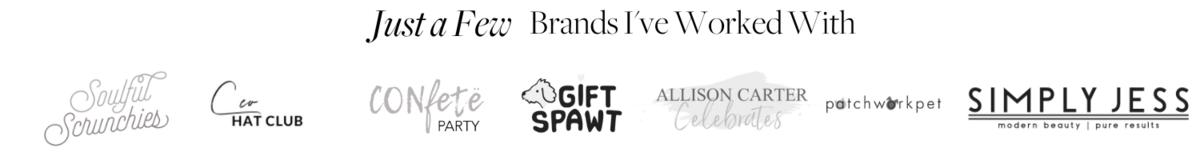 Brands I've Worked With
