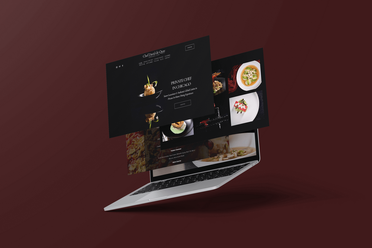 website design for a chicago chef