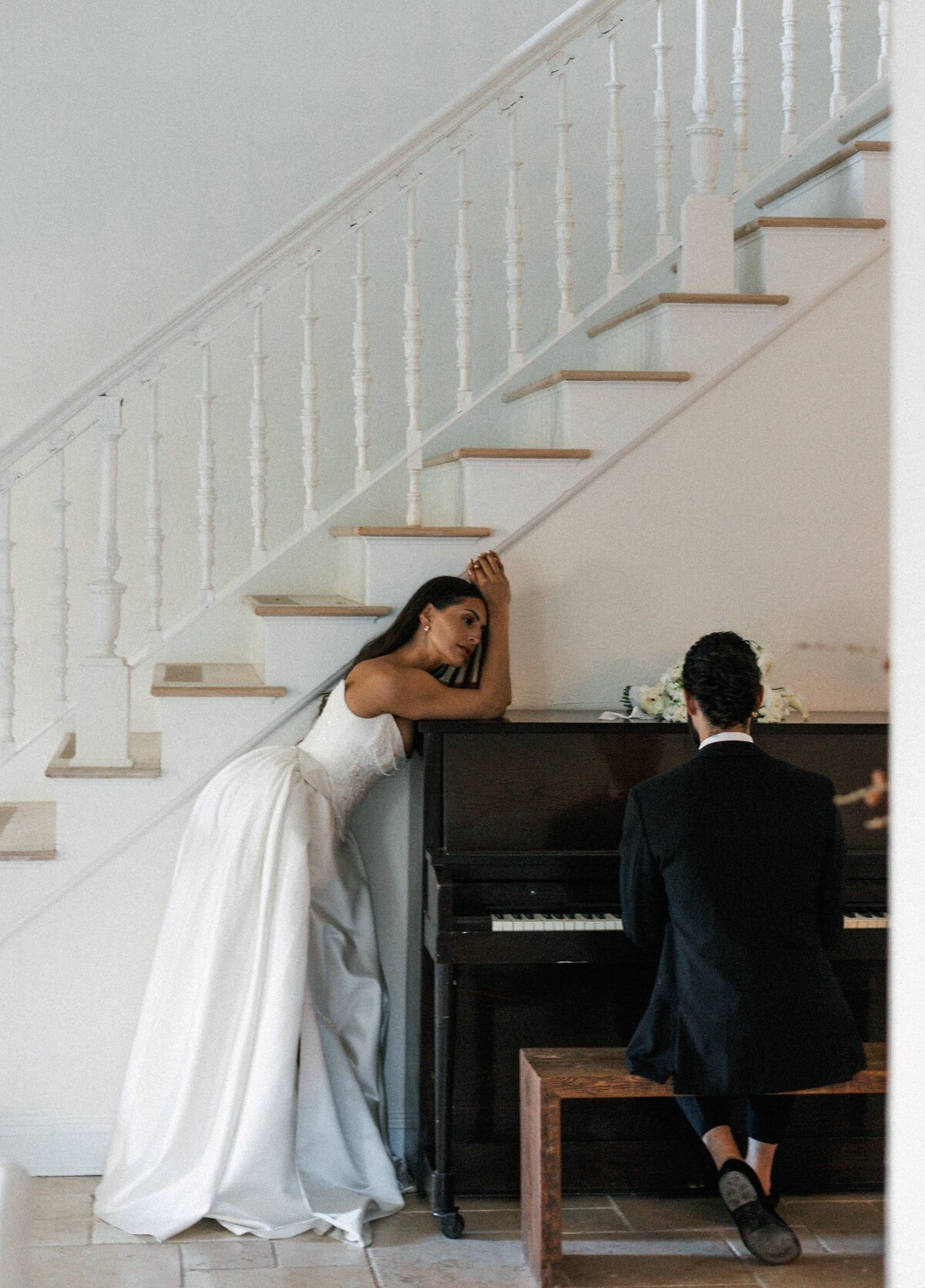 NYC wedding photographer captures candid ceremony moment in editorial style