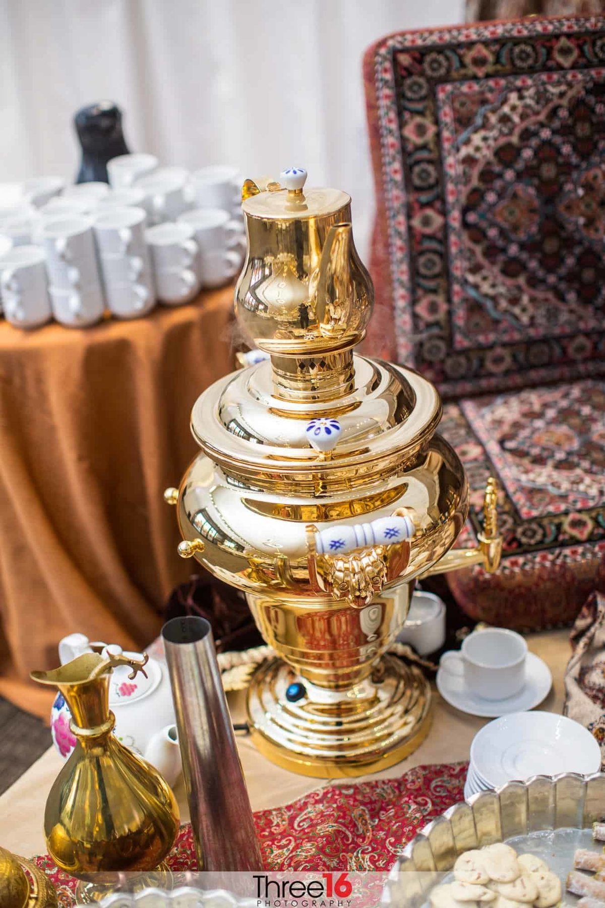 Tea Pot at a wedding reception