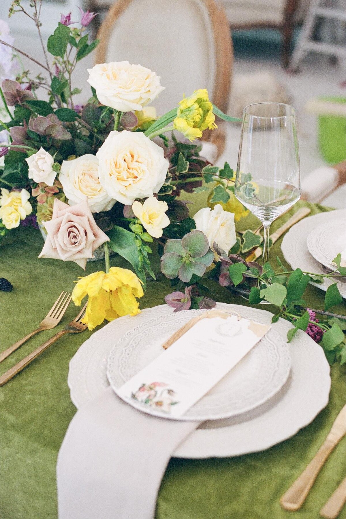 Blush and green wedding menu 11