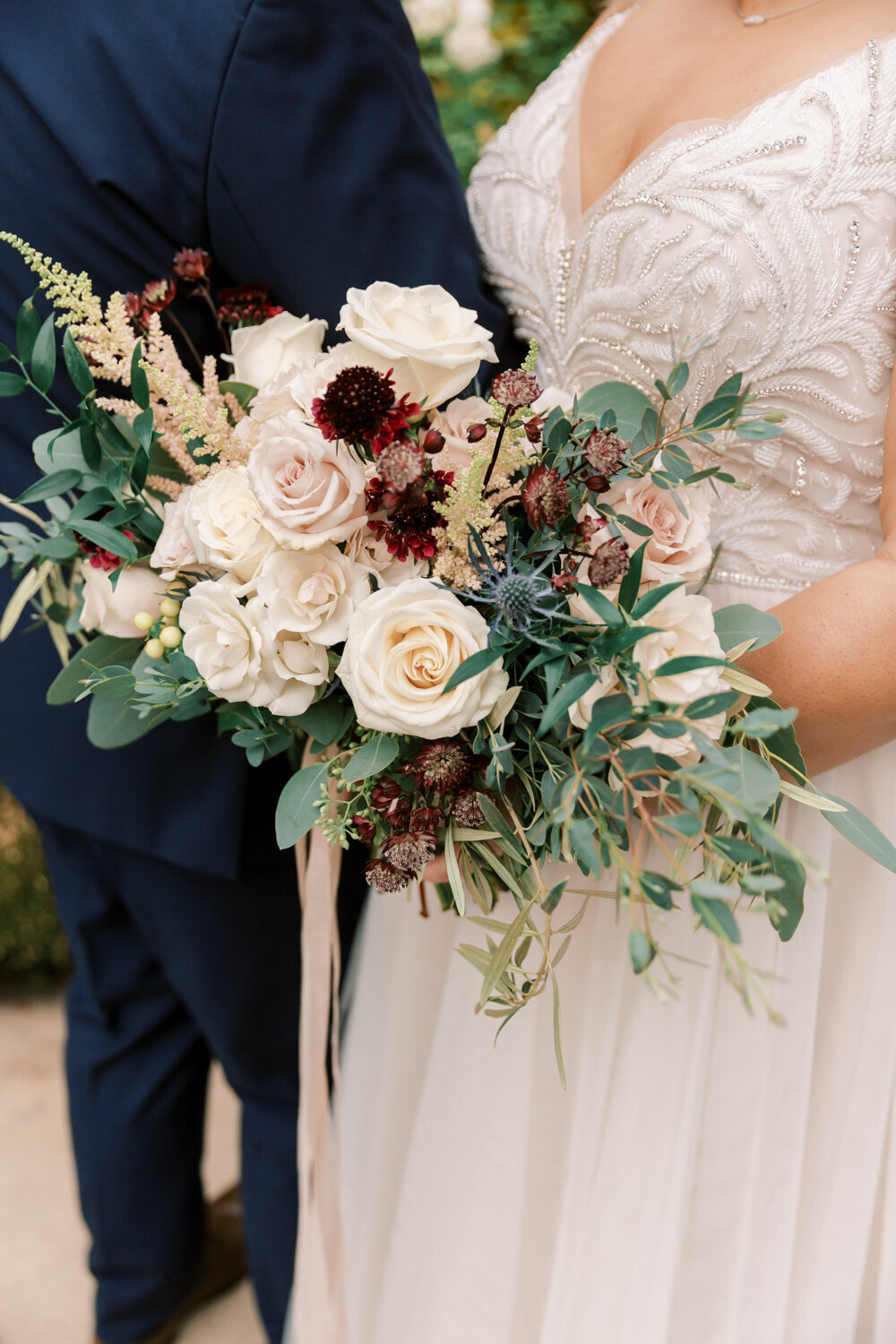 mauve wedding bouquet