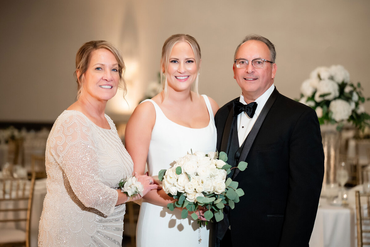 Details of floral arch at Airport Marriott Pittsburgh wedding