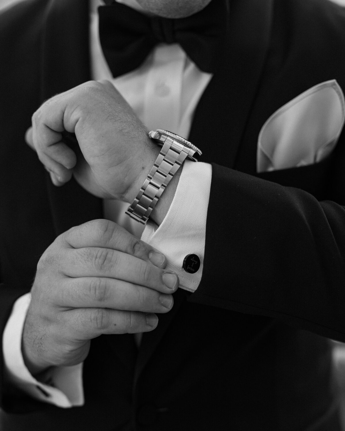 Groom portraits at La Casa Toscana wedding venue