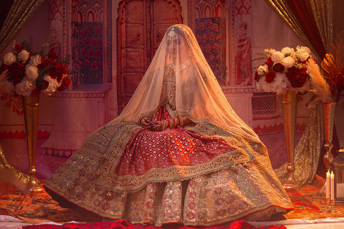 Toronto indian bridal portrait