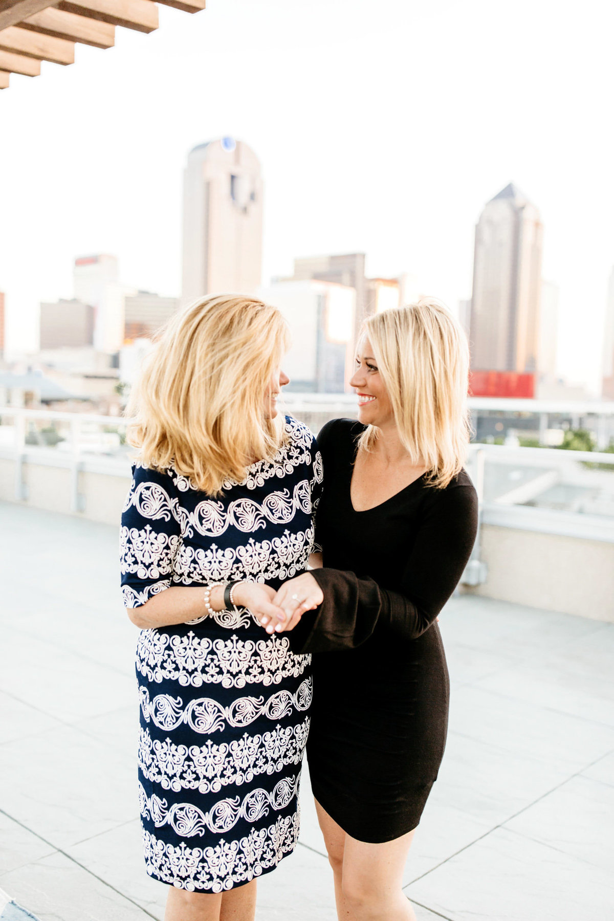 Eric & Megan - Downtown Dallas Rooftop Proposal & Engagement Session-161