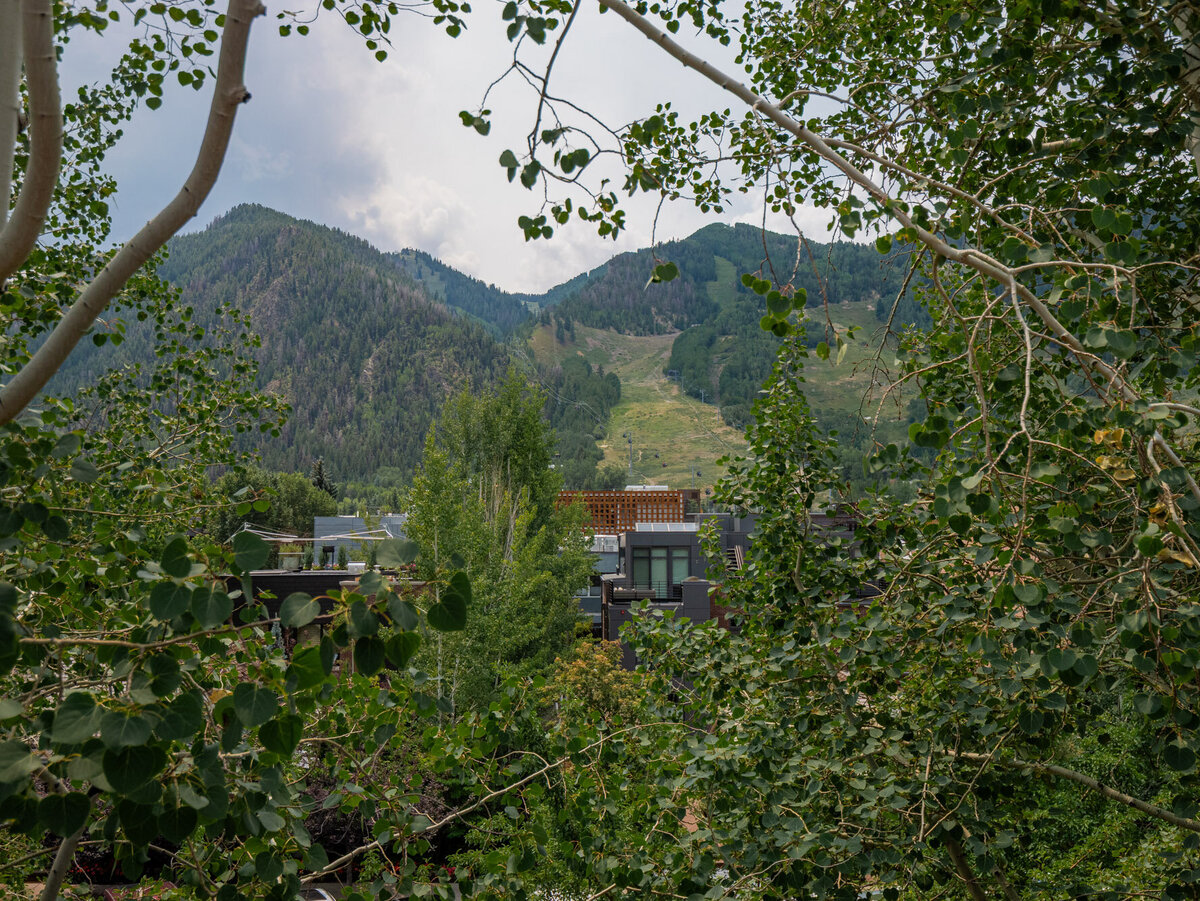 Exterior and interior views of the luxury home at 624 E Hopkins Avenue in Aspen Core, Colorado.