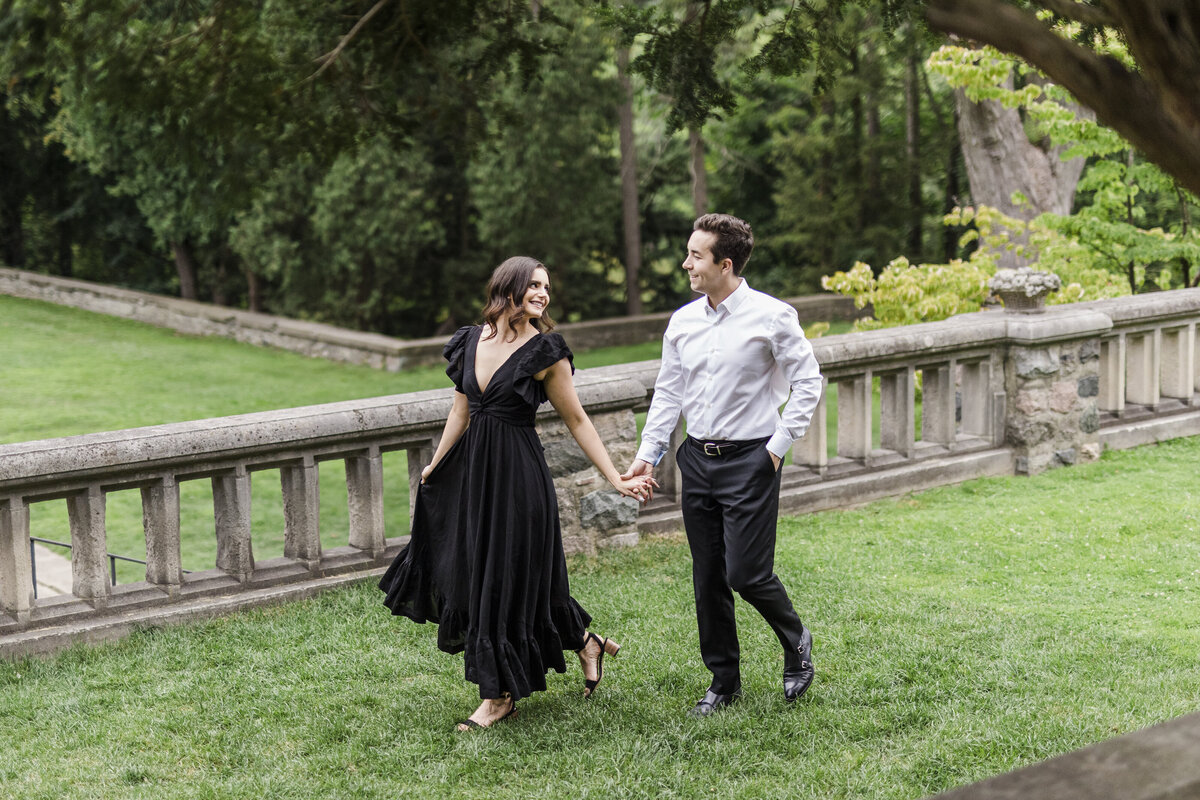 Engagement photos at Cranbrook House and Gardens