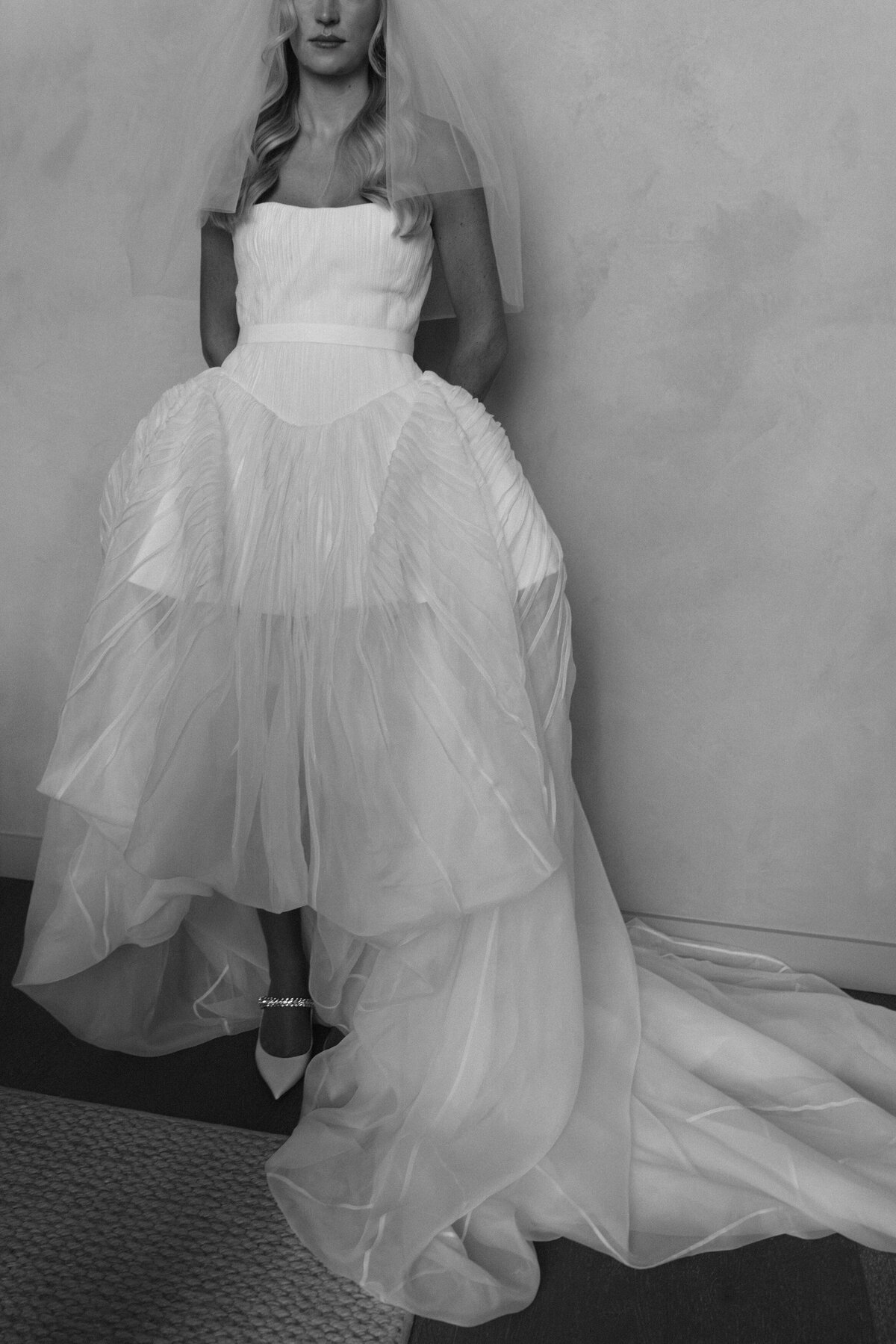 Fashion forward editorial wedding photography at NOBU Hotel Chicago showcases Lauren Alatriste's sophisticated approach to luxury wedding preparation, combining editorial aesthetics with authentic emotion in magazine-worthy imagery.