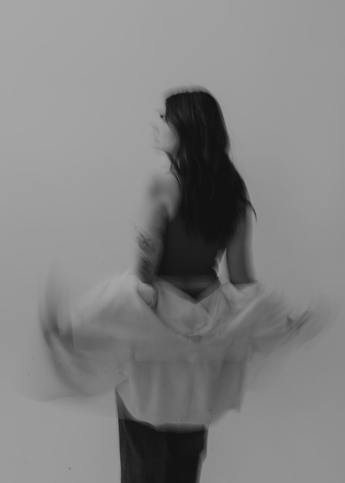 Madison holding her jacket