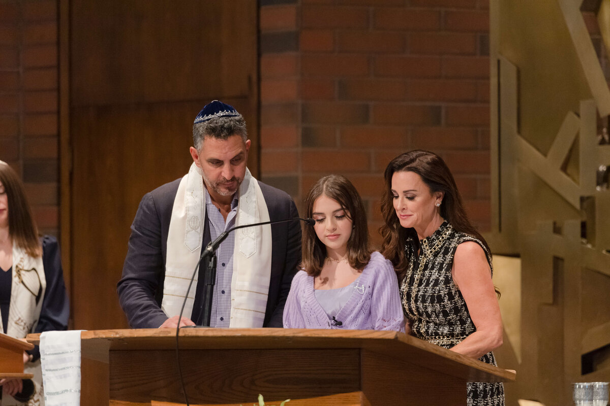 Bat Mitzvah ceremony at a Los Angeles synagogue